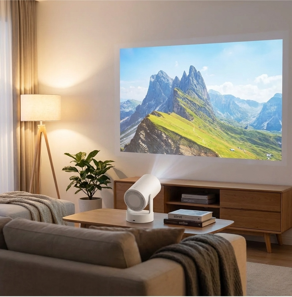 The VisionPro Mini 4K™ Smart HD Projector