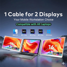 Load image into Gallery viewer, Nomad Pro: Triple-Screen Laptop Extender