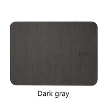 Load image into Gallery viewer, Leather Wood Wireless Charging Mouse Pad