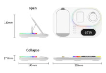 Load image into Gallery viewer, The Ultimate 4-in-1 RGB Wireless Charger Stand
