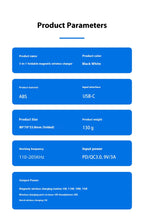 Load image into Gallery viewer, The On-the-Go 3-in-1 Foldable Wireless Charger