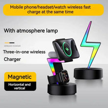 Load image into Gallery viewer, VoltStand™ – Lightning-Fast 3-in-1 Magnetic Charger