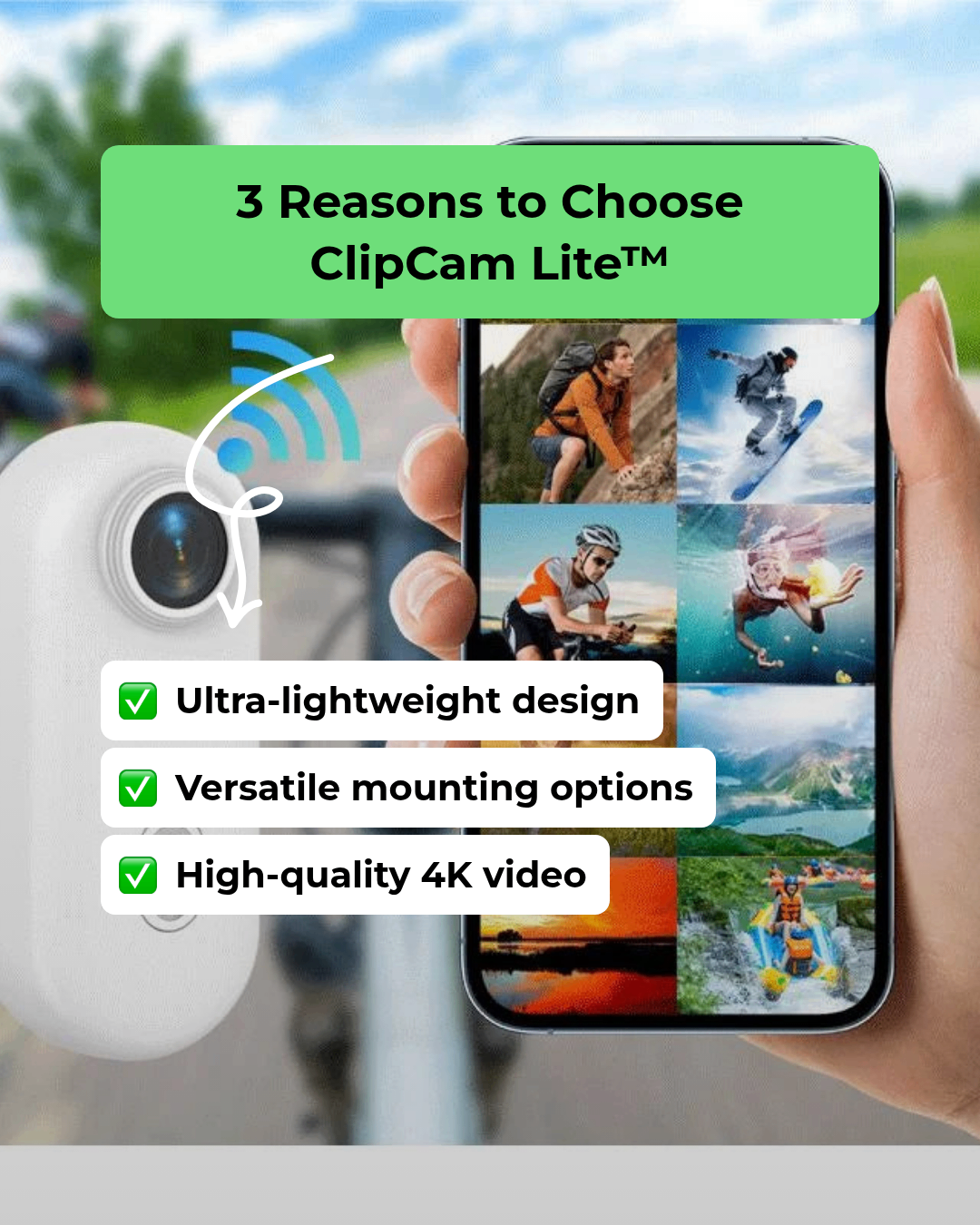 ClipCam Lite™ – Portable Body Camera for Everyday Use