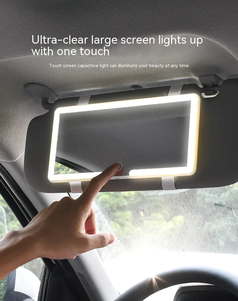 GlowUp Mirror™ – The Ultimate Car Vanity Light
