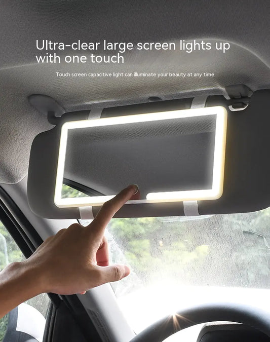 GlowUp Mirror™ – The Ultimate Car Vanity Light