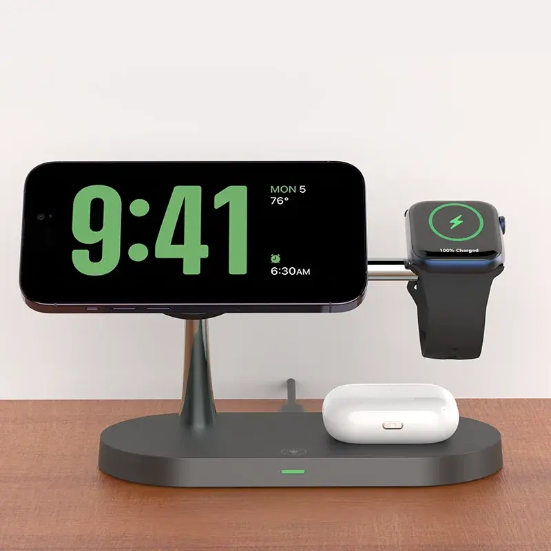 The Ultimate 3-in-1 Wireless Magnetic Charger Stand