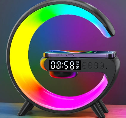 GlowDock™ 4-in-1 Wireless Charging Alarm Station