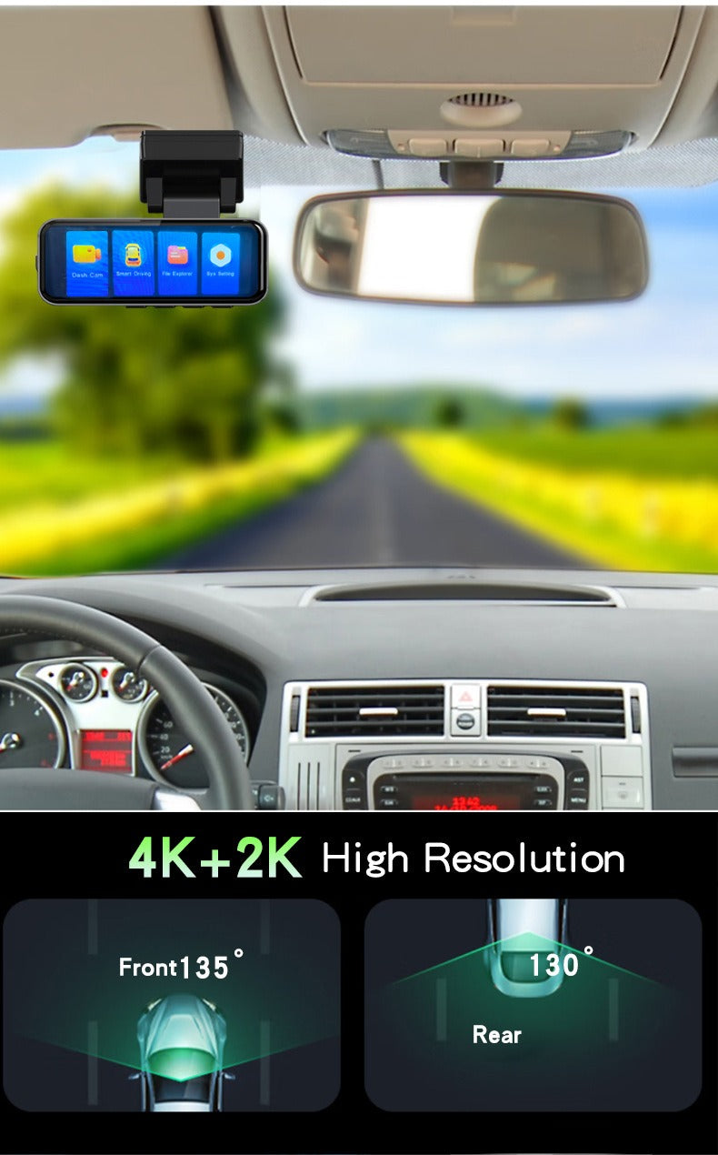 RoadGuard 4K™ Dual Dash Cam + GPS