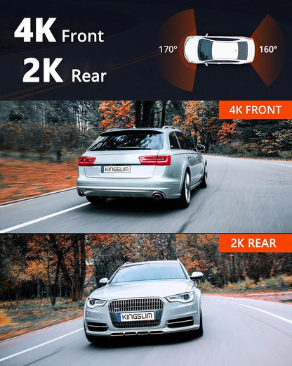 RoadGuard 4K™ Dual Dash Cam + GPS