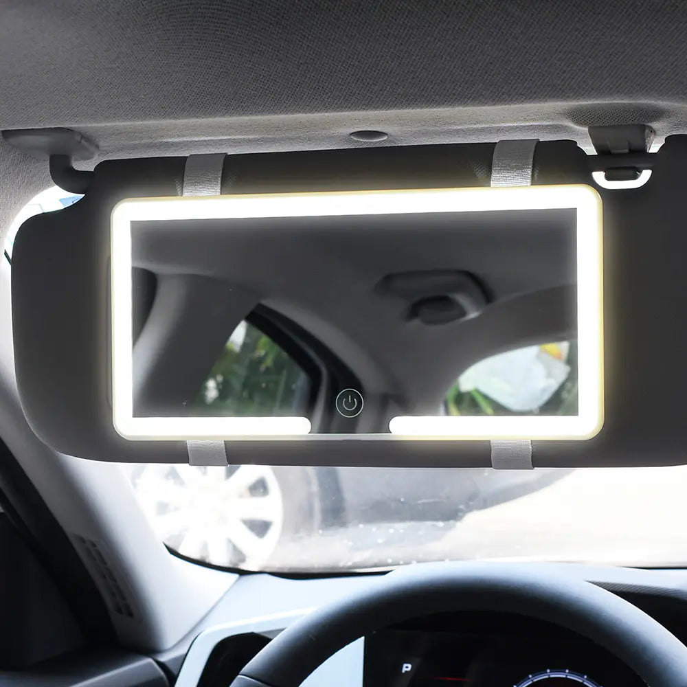 GlowUp Mirror™ – The Ultimate Car Vanity Light