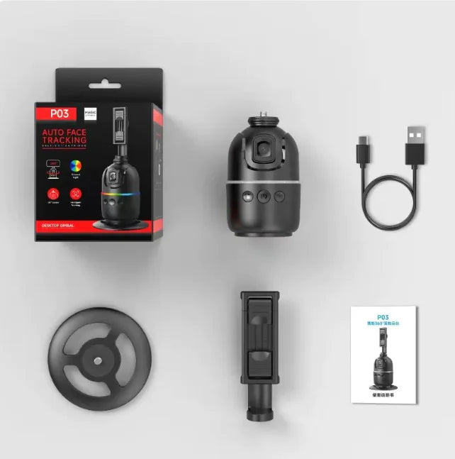 TrackMate 360™ – Smart Auto-Follow Panoramic Phone Mount