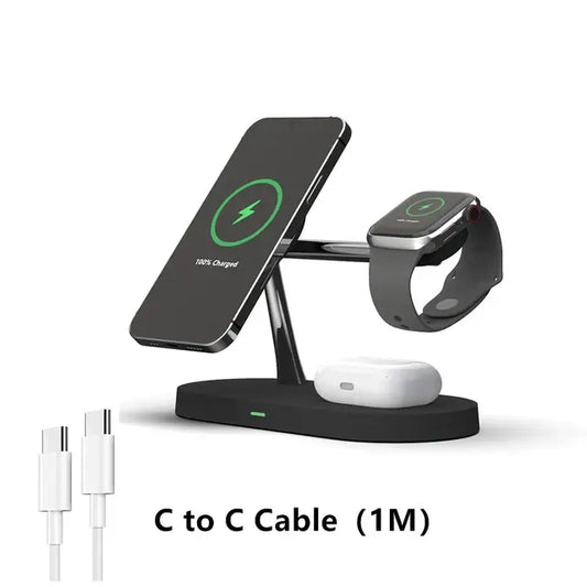 The Ultimate 3-in-1 Wireless Magnetic Charger Stand