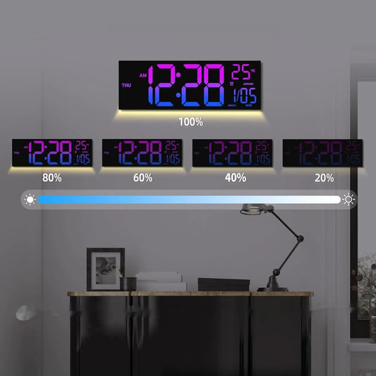 DeskCommand™ Large Display LED Clock