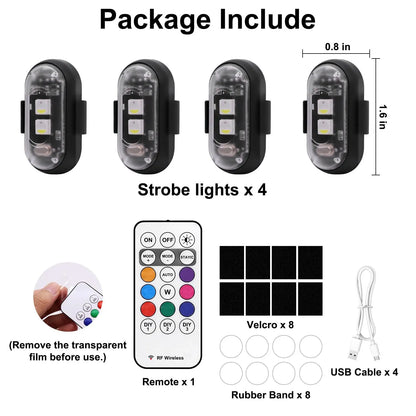 FlashPod Pro™ Wireless LED Strobe Lights — 4 Pack