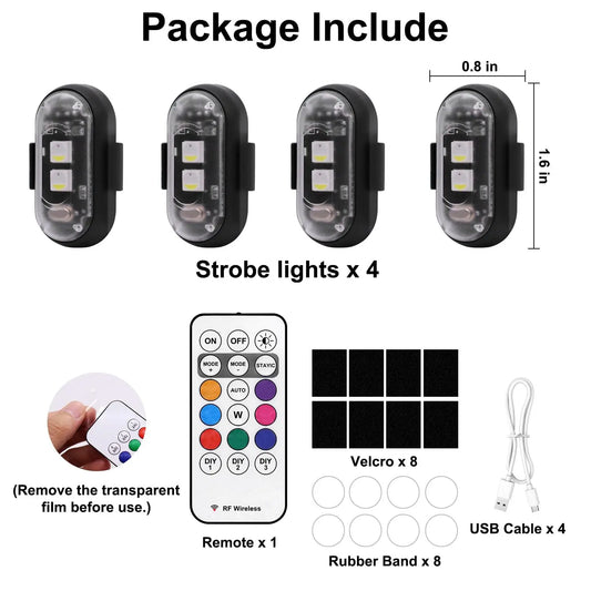 FlashPod Pro™ Wireless LED Strobe Lights — 4 Pack