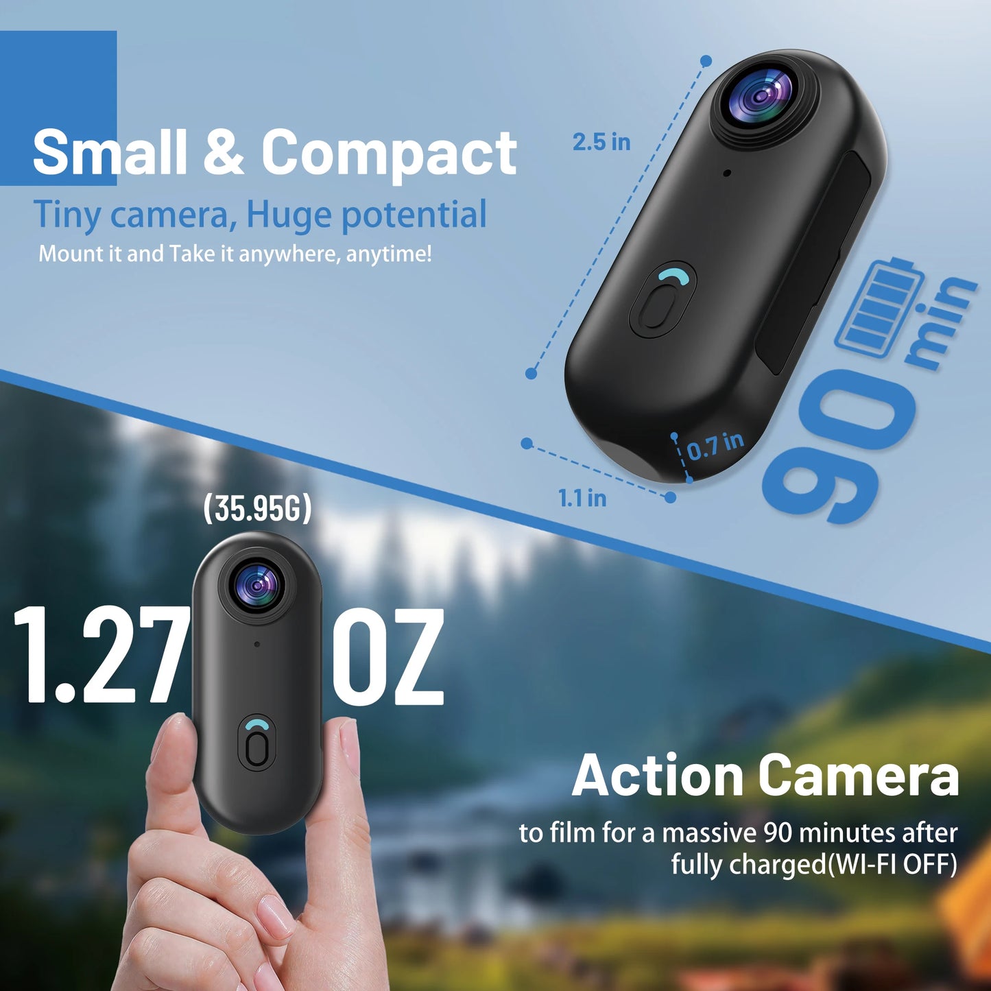 ClipCam Lite™ – Portable Body Camera for Everyday Use