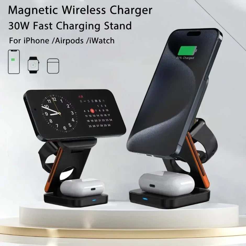 The MagFold™ Tri-Charge Station