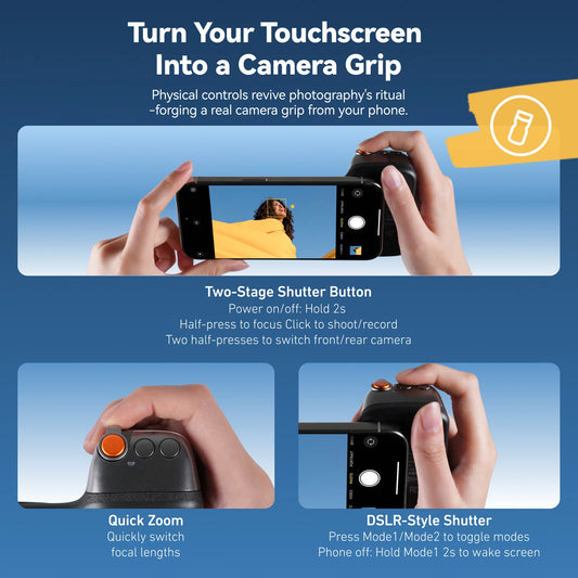 SnapMate Pro™ Bluetooth Creator Grip - The Ultimate DSLR Camera Add-on