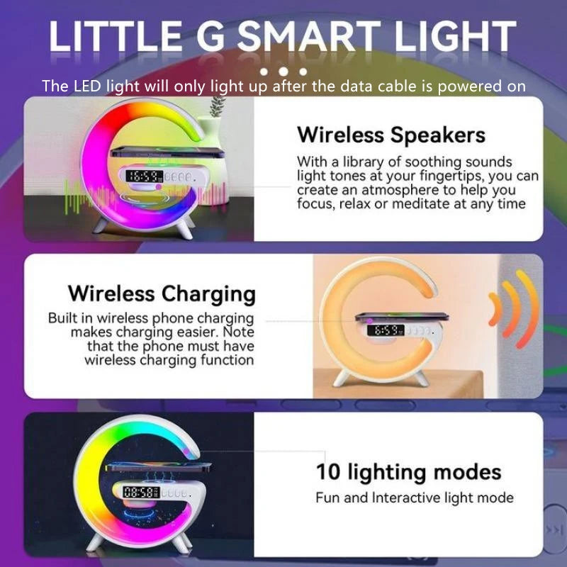 GlowDock Pro™ 5-in-1 Smart Bedside Charger