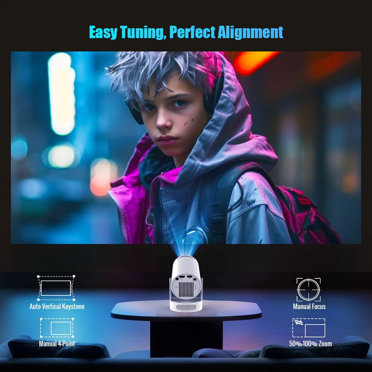 MovieBeam™ Smart Mini Projector