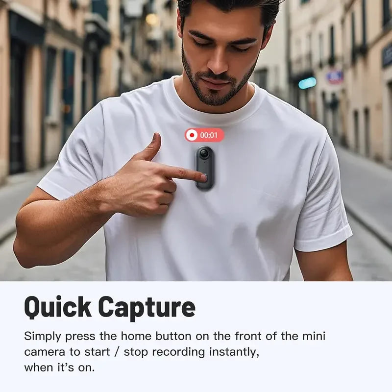 ClipCam Lite™ – Portable Body Camera for Everyday Use