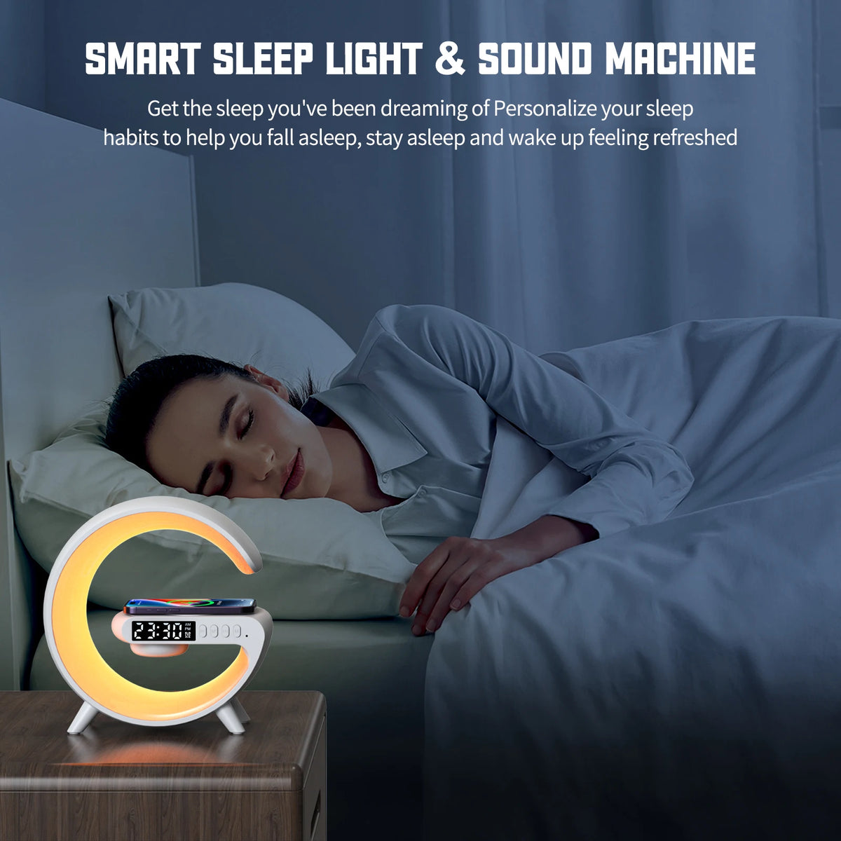 GlowDock Pro™ 5-in-1 Smart Bedside Charger