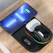 The Ultimate 4-in-1 RGB Wireless Charger Stand