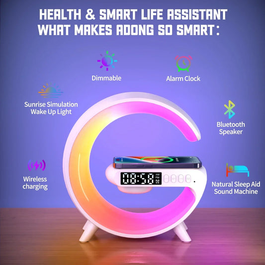 GlowDock Pro™ 5-in-1 Smart Bedside Charger