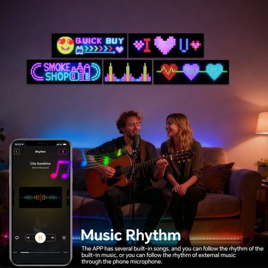 Smart LED Pixel Panel – Light Up Your Space with Custom Animations