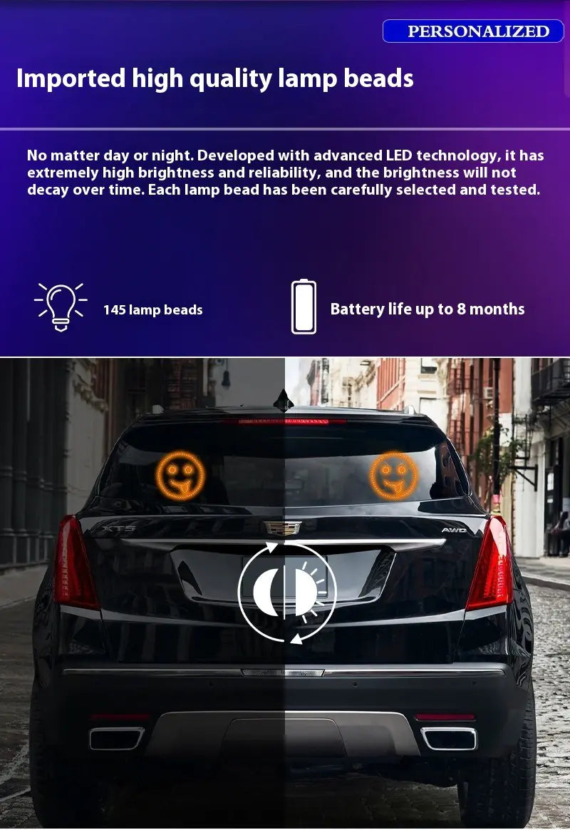 RoadMoods™ LED Rear Window Gesture Display