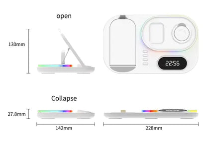 The Ultimate 4-in-1 RGB Wireless Charger Stand