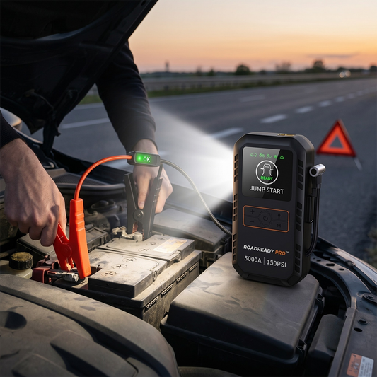 RoadReady Pro™ 4-in-1 Jump Starter & Tire Inflator