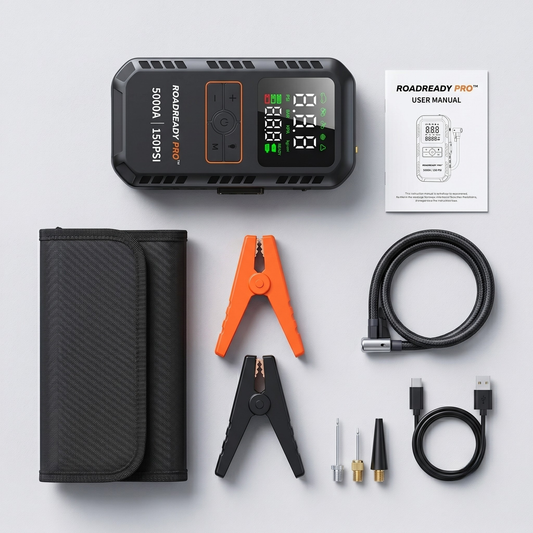 RoadReady Pro™ 4-in-1 Jump Starter & Tire Inflator