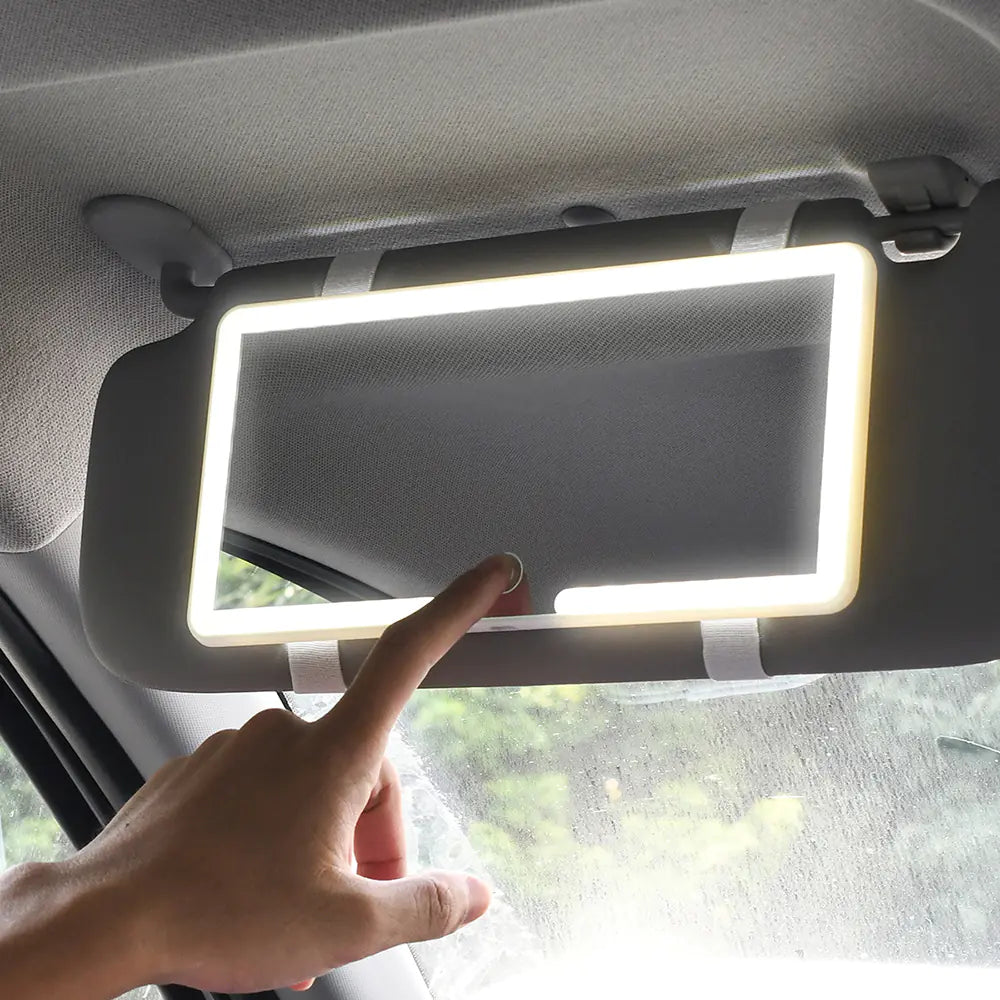 GlowUp Mirror™ – The Ultimate Car Vanity Light