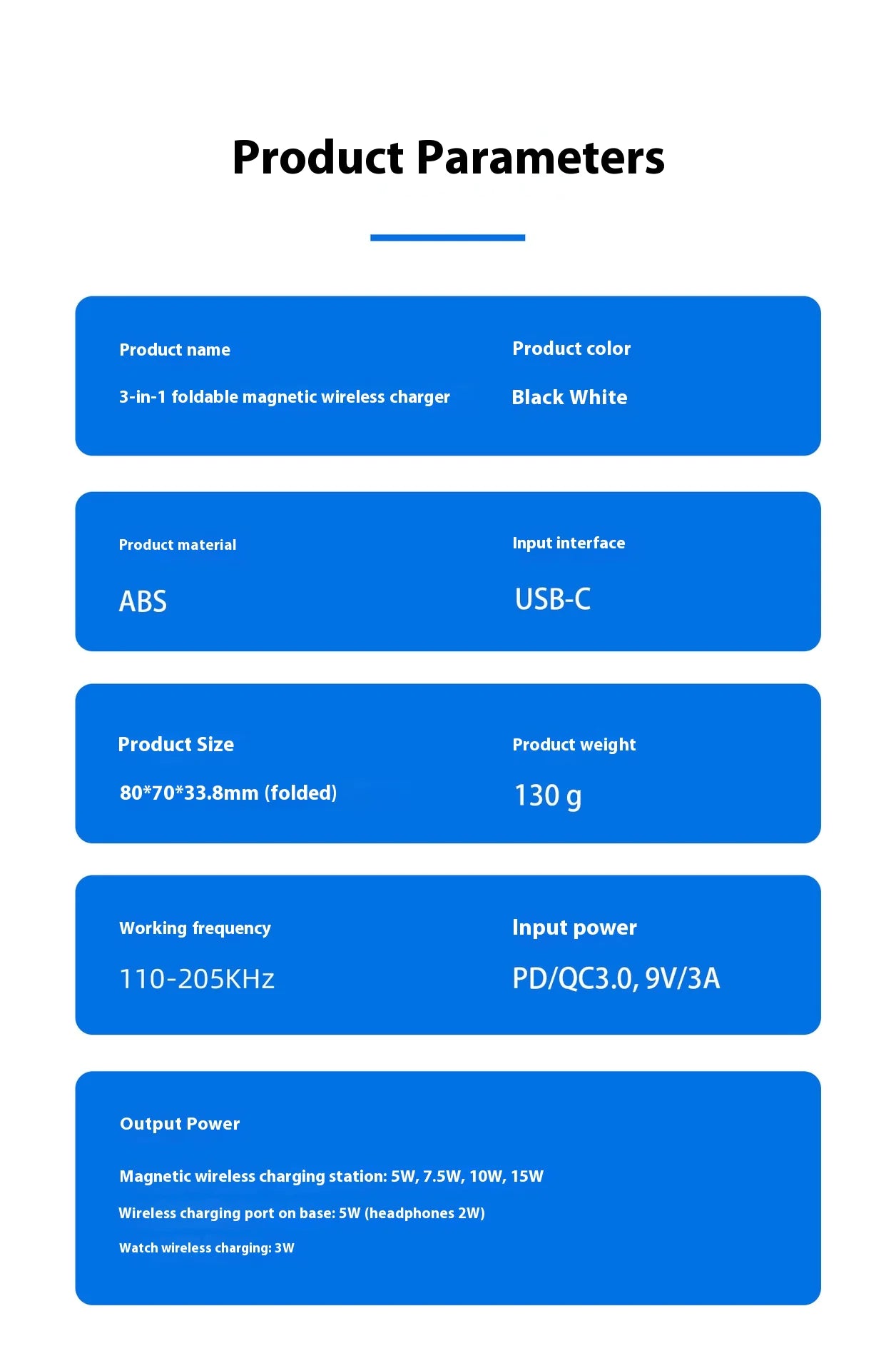 The On-the-Go 3-in-1 Foldable Wireless Charger