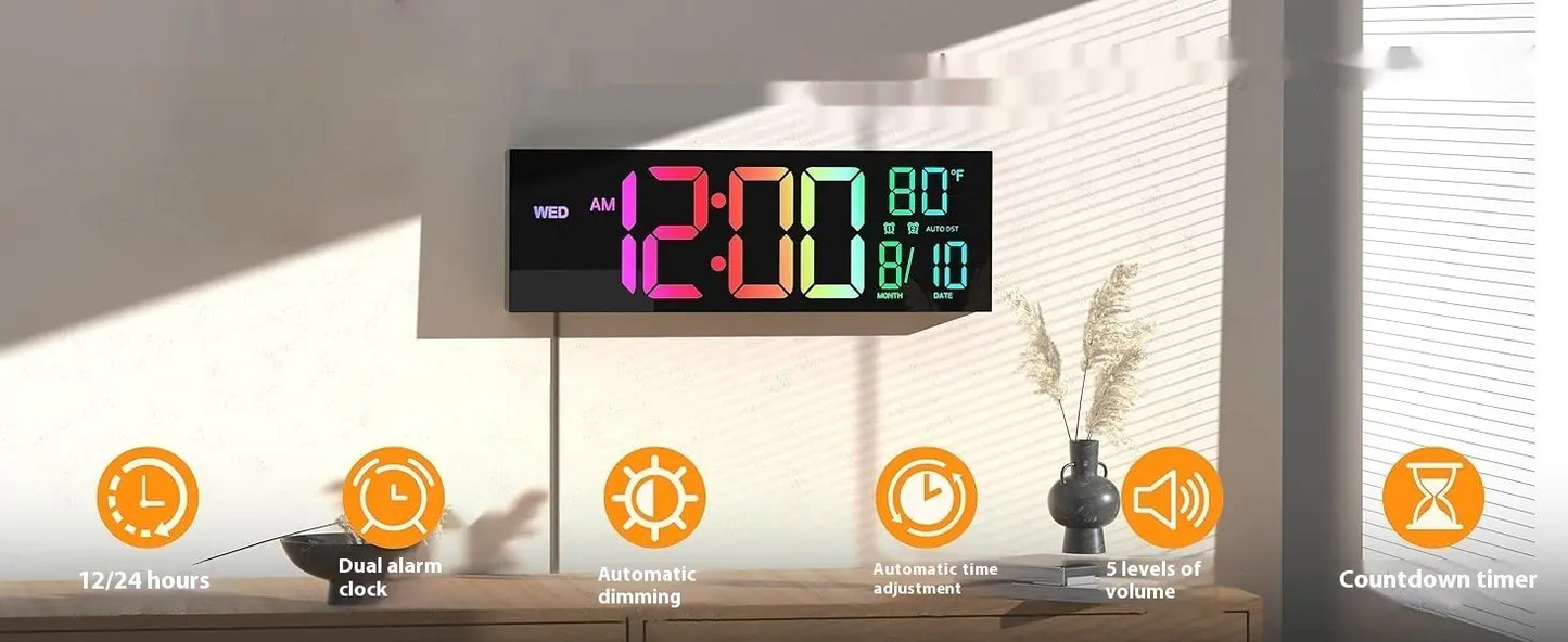 DeskCommand™ Large Display LED Clock
