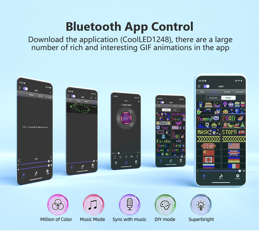 Smart LED Pixel Panel – Light Up Your Space with Custom Animations