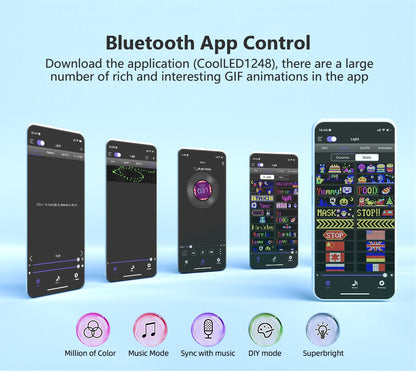 Smart LED Pixel Panel – Light Up Your Space with Custom Animations