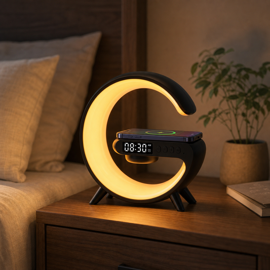 GlowDock Pro™ 5-in-1 Smart Bedside Charger