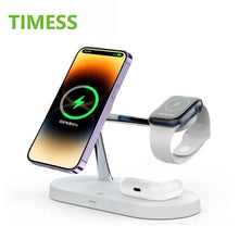 Load image into Gallery viewer, The Ultimate 3-in-1 Wireless Magnetic Charger Stand
