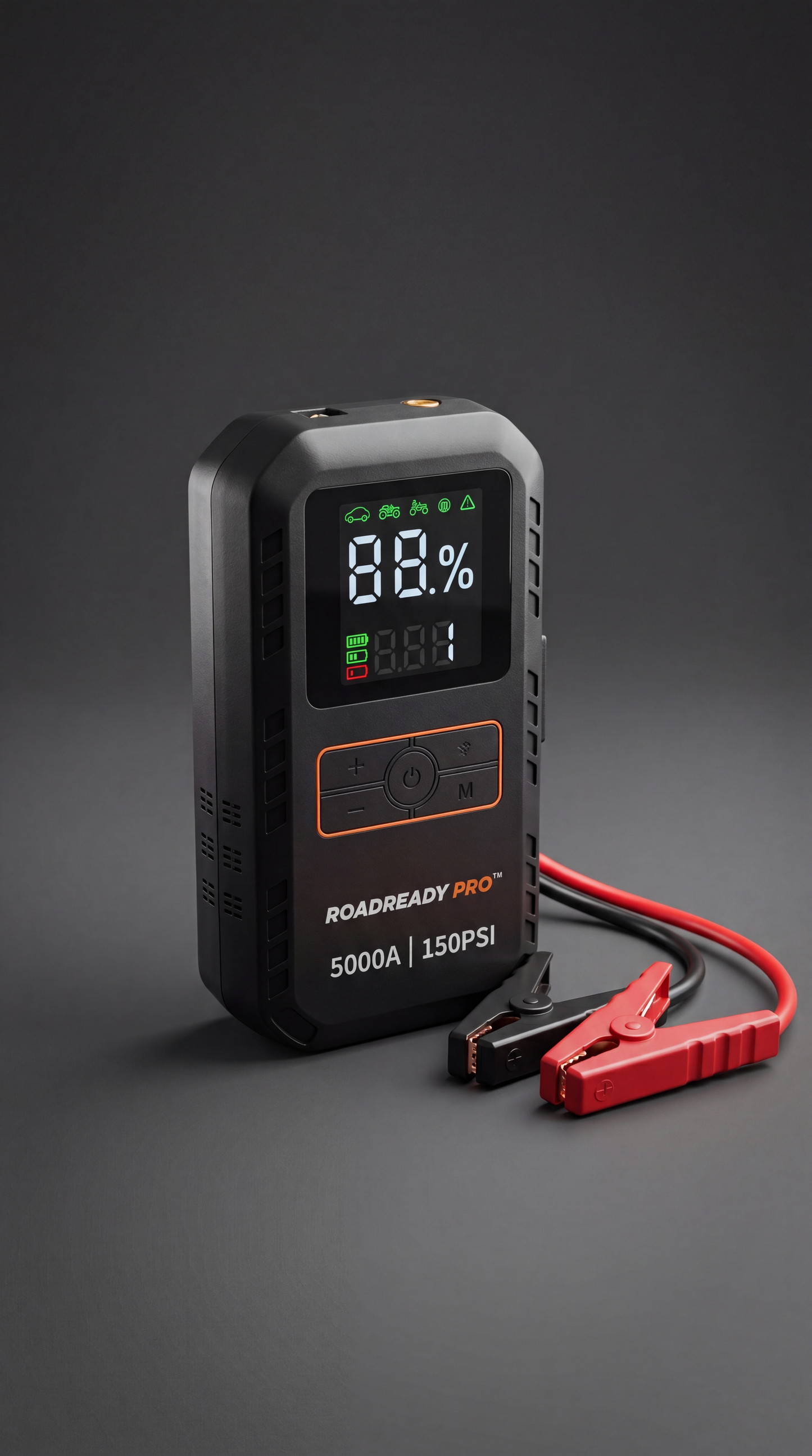 RoadReady Pro™ 4-in-1 Jump Starter & Tire Inflator
