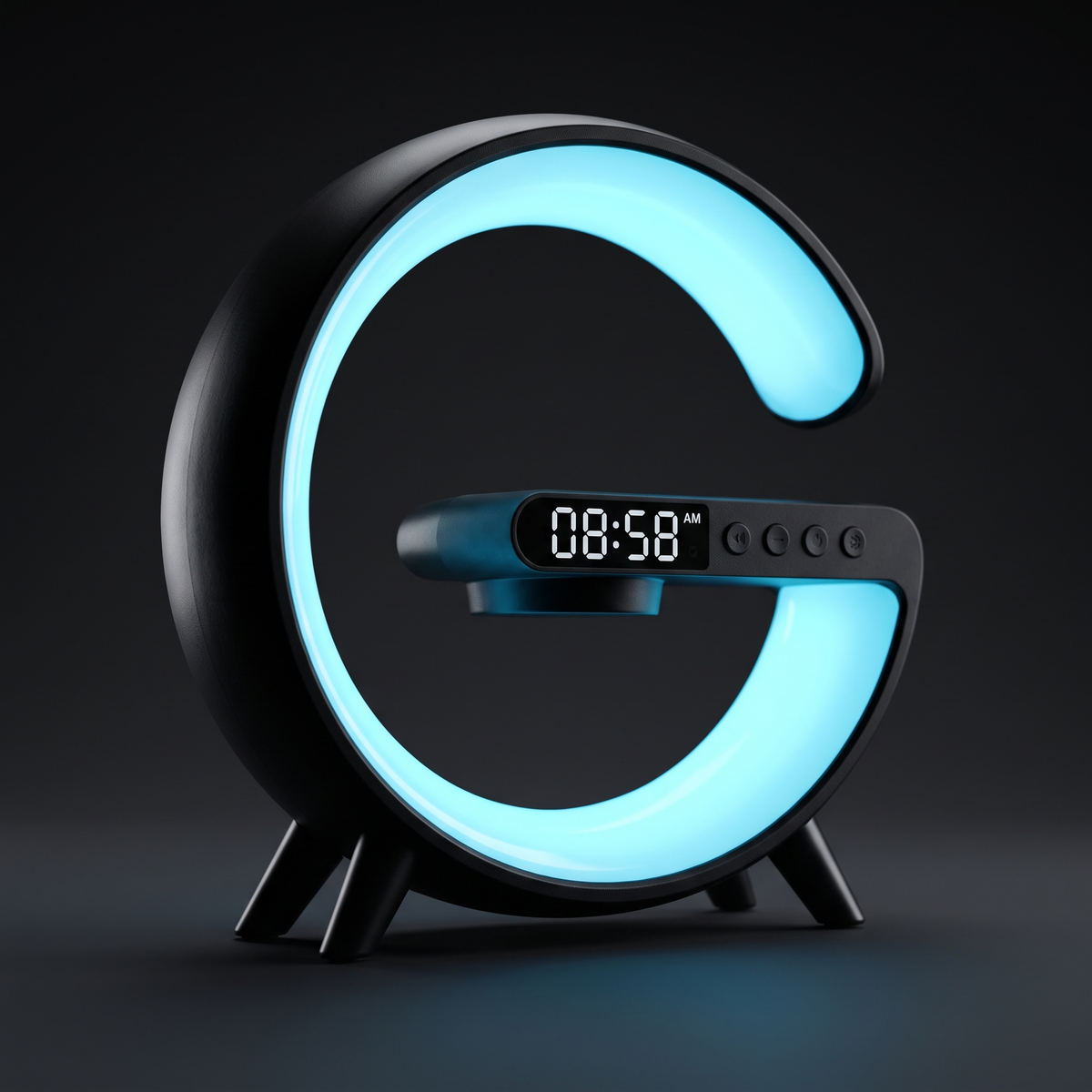GlowDock Pro™ 5-in-1 Smart Bedside Charger