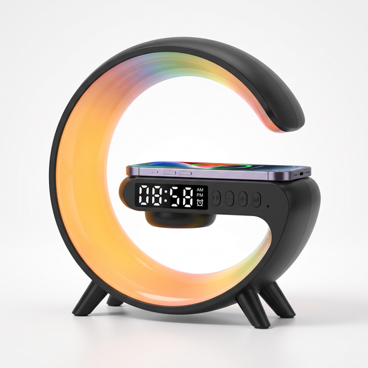 GlowDock Pro™ 5-in-1 Smart Bedside Charger