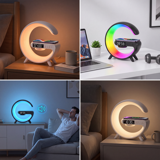 GlowDock Pro™ 5-in-1 Smart Bedside Charger
