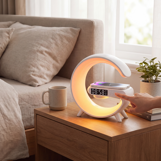 GlowDock Pro™ 5-in-1 Smart Bedside Charger