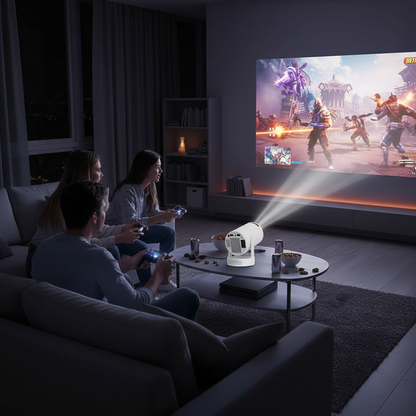 The VisionPro Mini 4K™ Smart HD Projector