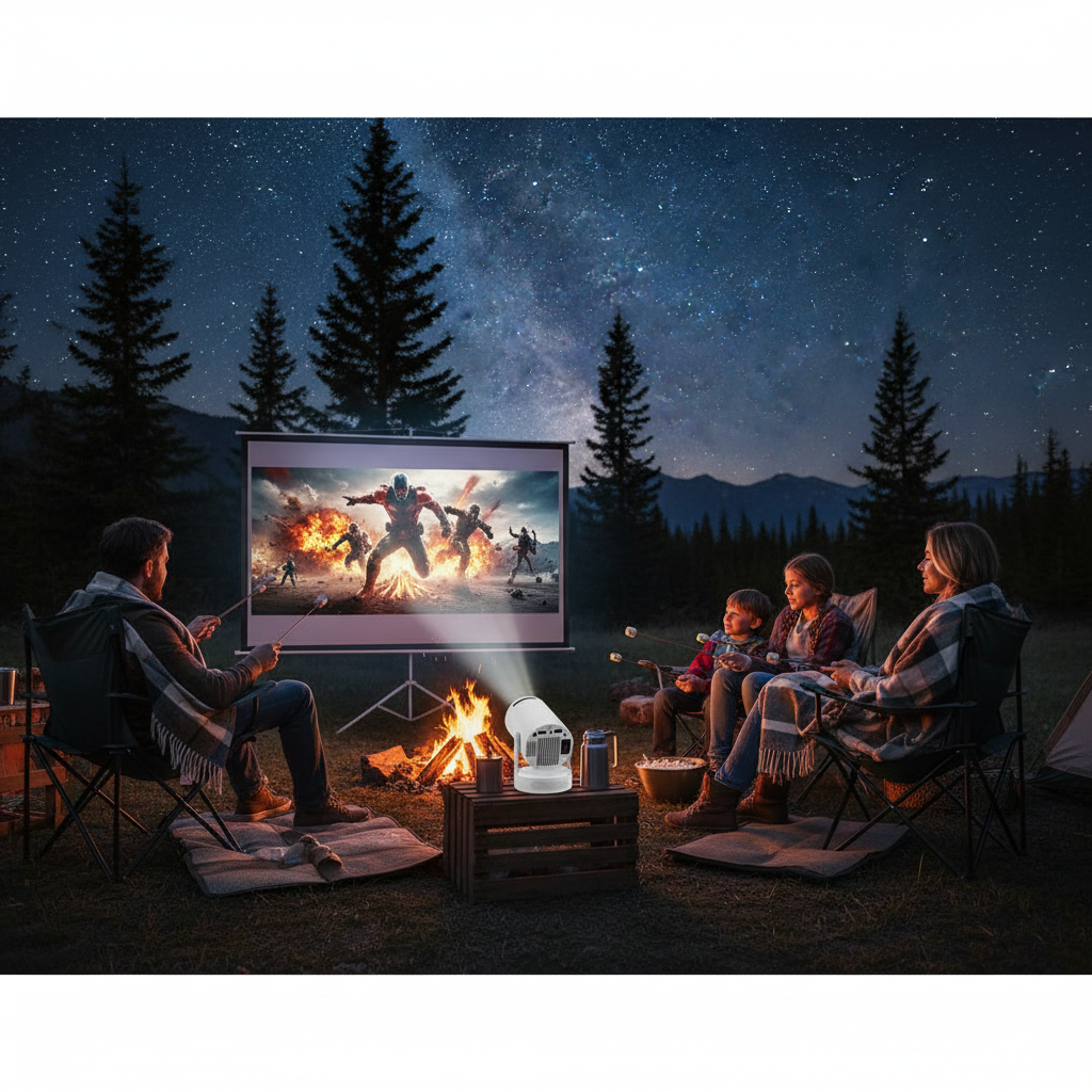 The VisionPro Mini 4K™ Smart HD Projector