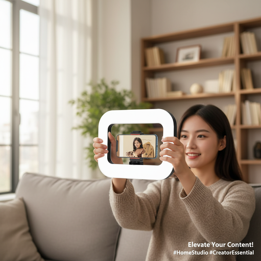 GlowFrame™ Creator Studio Light & Phone Stand