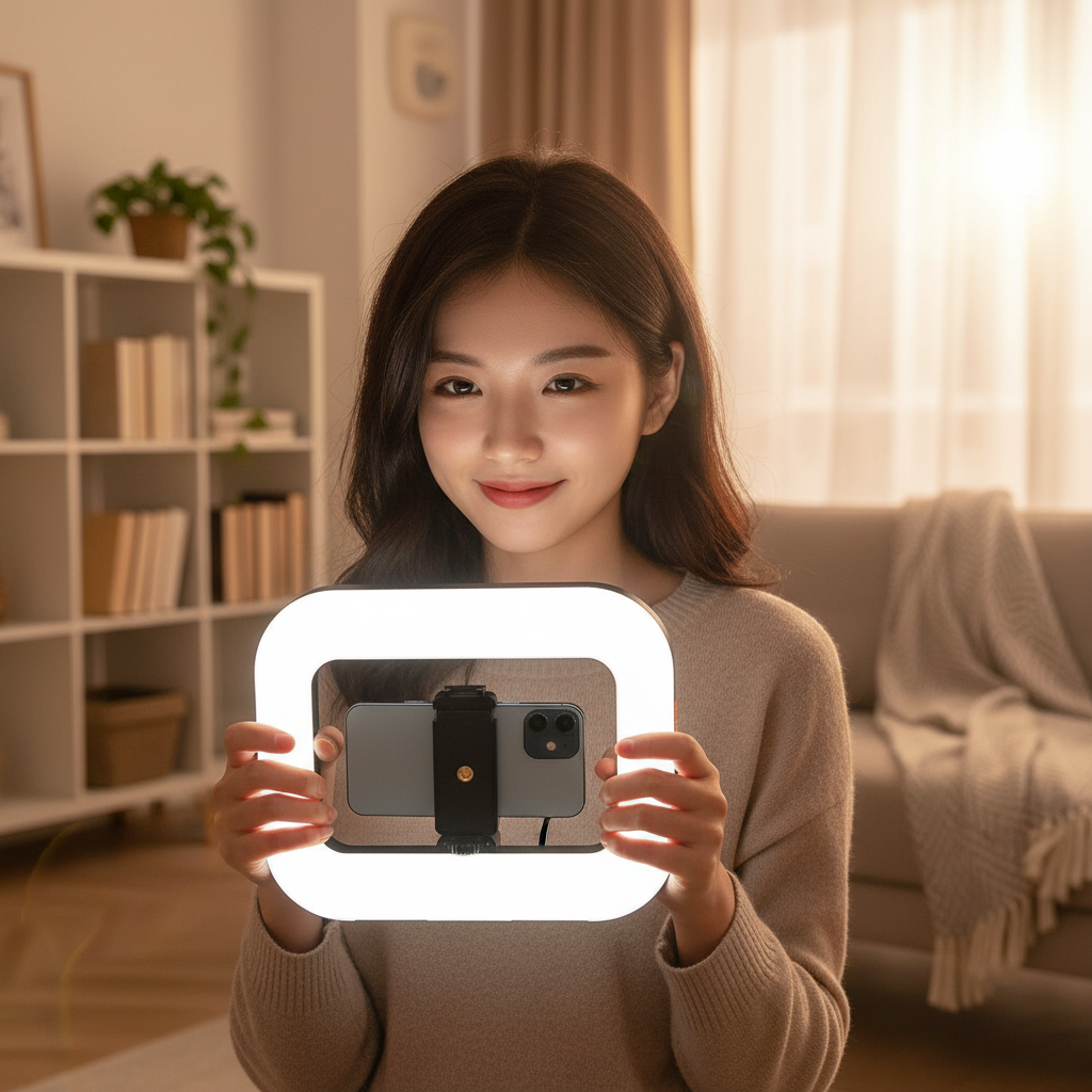 GlowFrame™ Creator Studio Light & Phone Stand