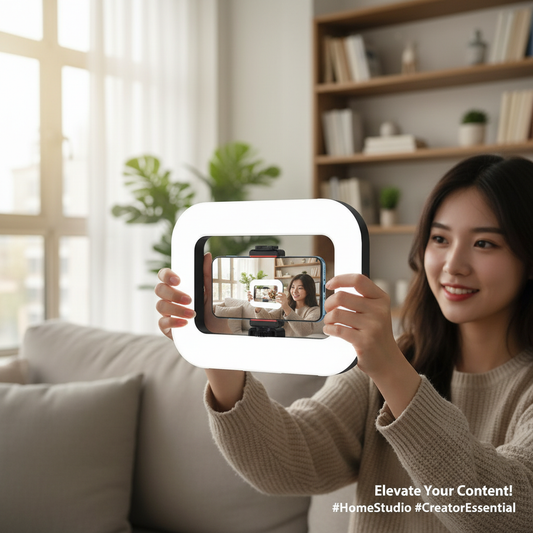 GlowFrame™ Creator Studio Light & Phone Stand